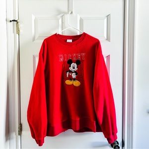 Vintage Mickey Fleece Crewneck